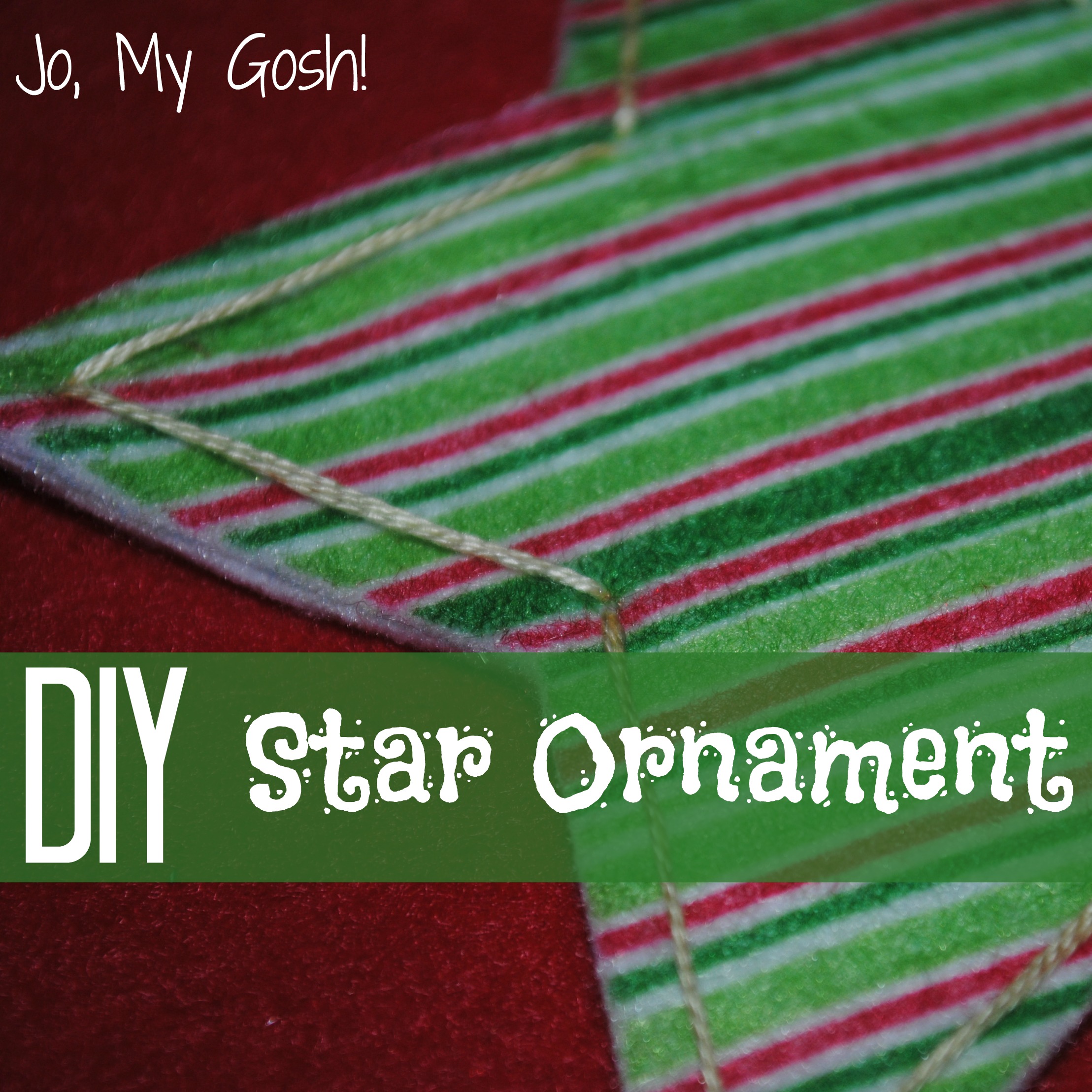 Felt star ornament-- tutorial and template included.