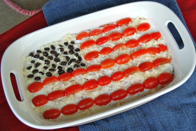 American Flag 7-Layer Dip from     jessfuel.com