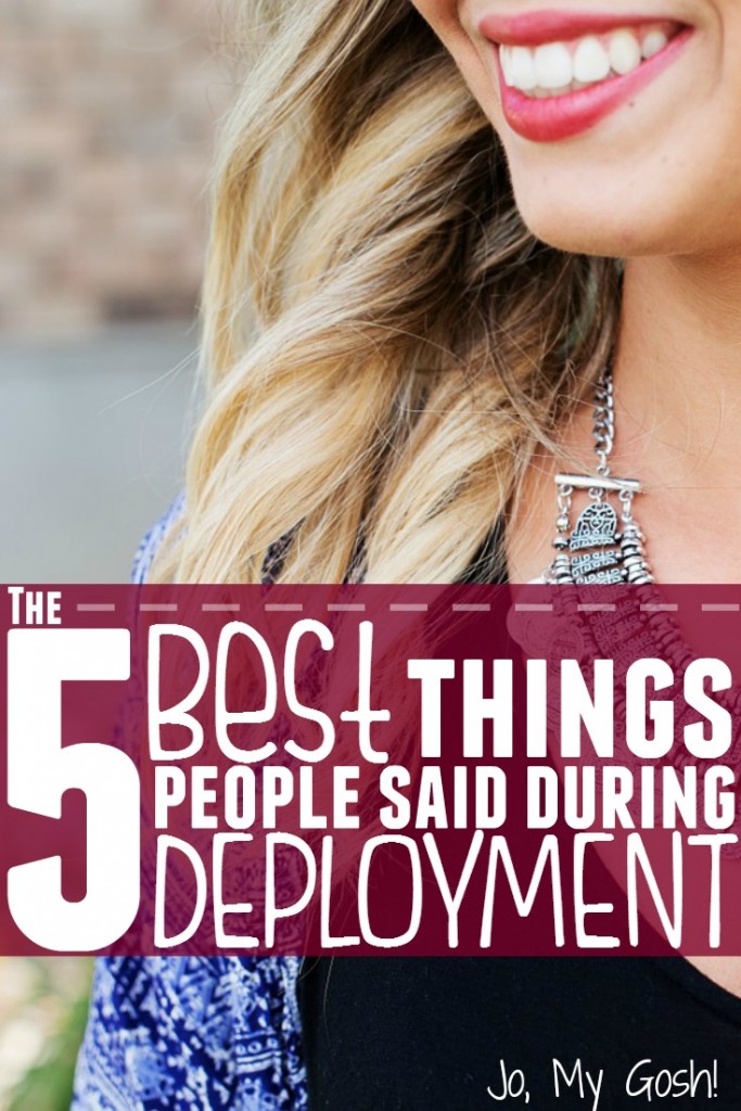 Talking about deployment can be trick-- people often don't know what to say.