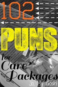 102 puns for care packages