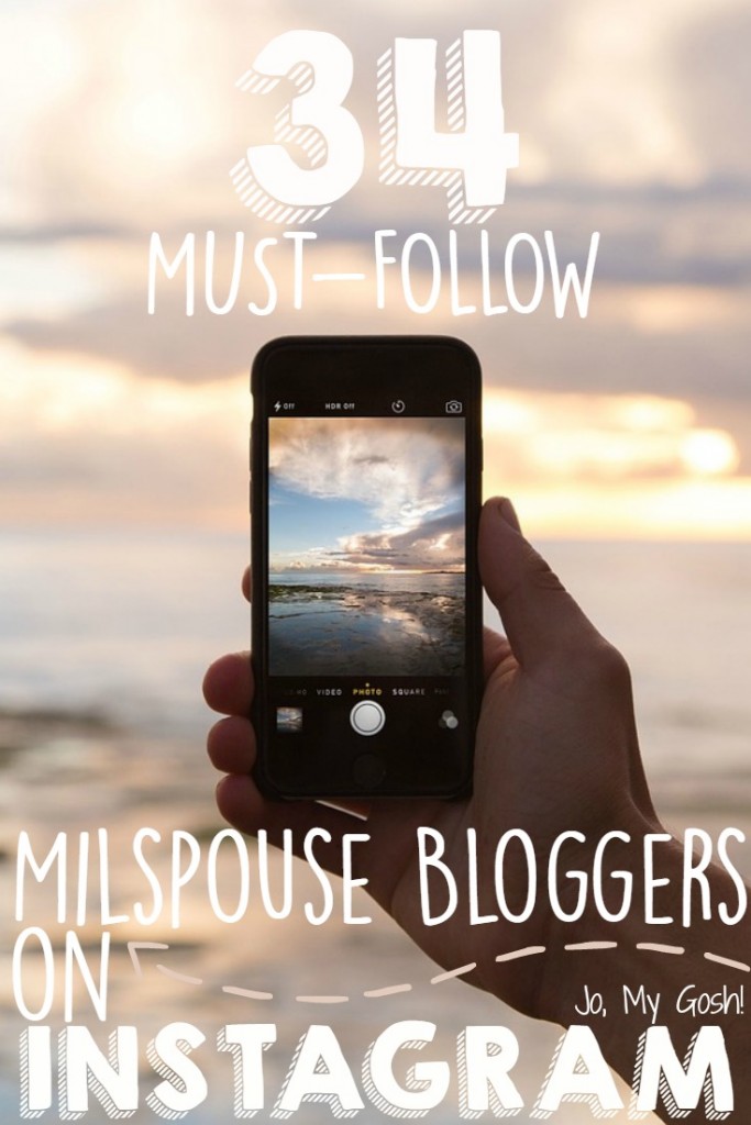 I need to follow all of these Instagram accounts! #milspouse #milfam #blogger