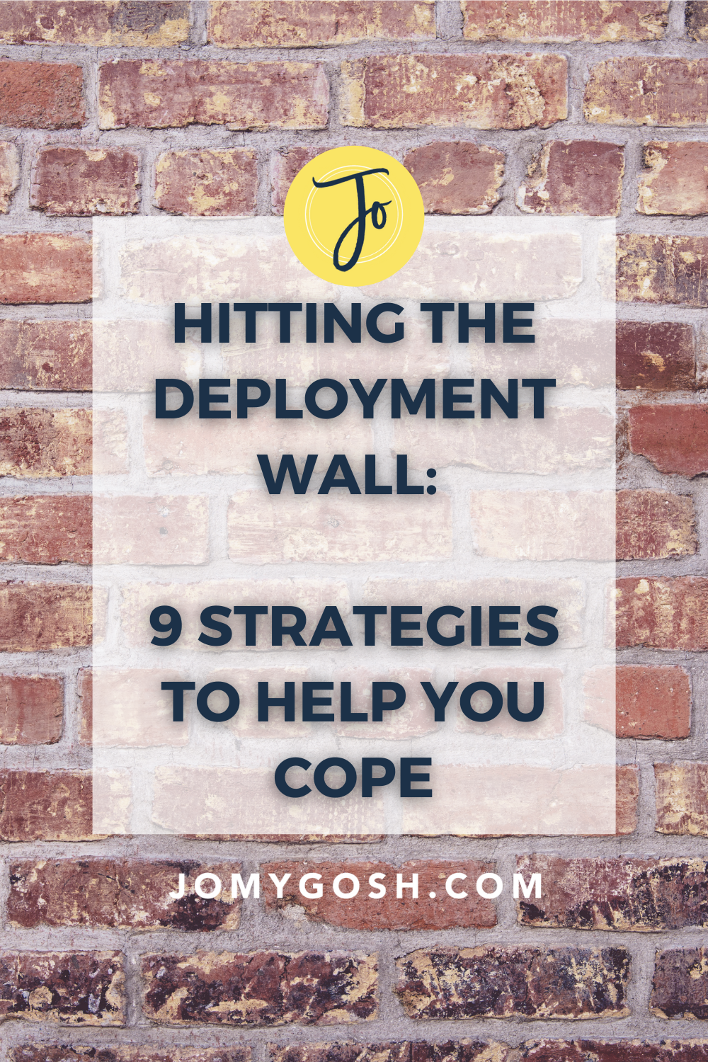 When you feel like you can't go on, you can. How to beat the deployment wall.