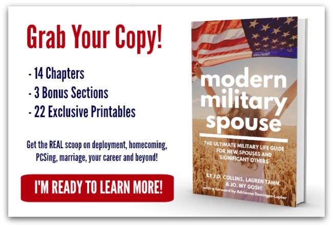 A handguide/book written for military spouses, by military spouses.