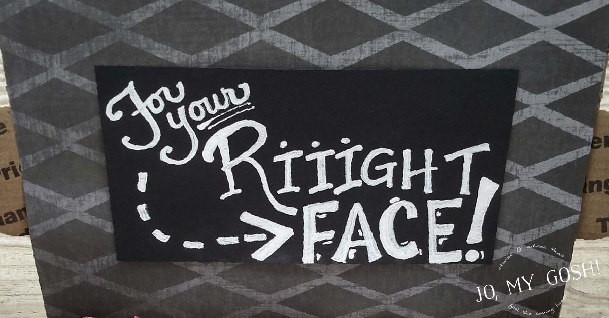 Cute facial care care package for dudes! Includes how to easily get a chalkboard effect for care package decorations.