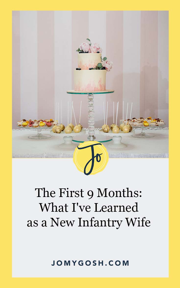 Newlywed and newly a military spouse... here's what this Army wife has learned after 9 months. #militaryspouse #wedding #married #marriage #army #milspo #milspo #milspouse