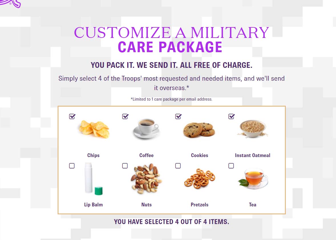 Free care package opportunity