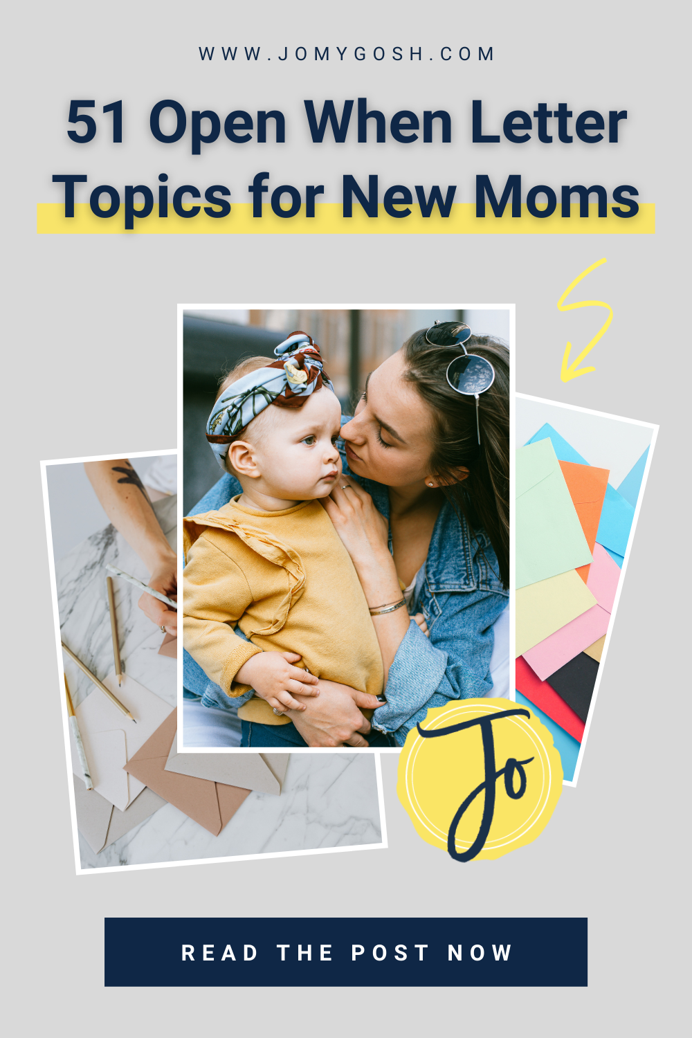 New moms need encouragement, laughs and love. Use these open when letters as a care package or a baby shower gift to make sure that your love can be with the special new mother or mom-to-be in your life, even when you can't be there at 2 AM feedings.